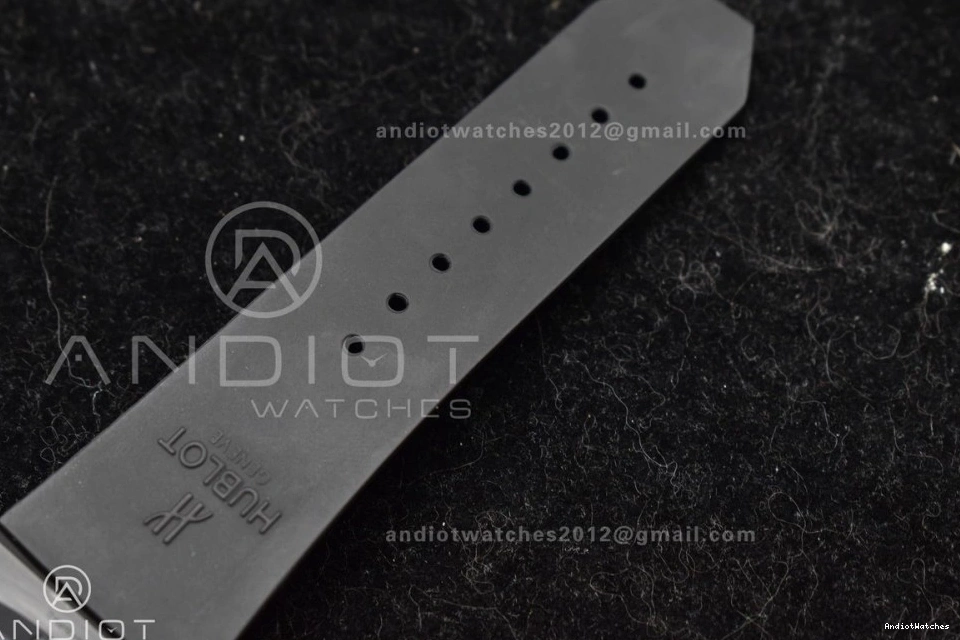 A Strap 1:1 Unico Hublot 893 Rubber on Bang Dial ZF Black BestValue Edition Best Black Full Skeleton Big 0712